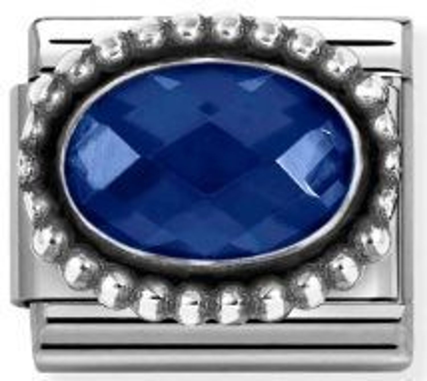 Nomination Link 925 zawieszka srebro Granatowa cyrkonia 330607 007.jpg